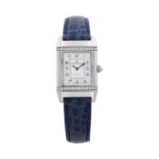 JAEGER-LECOULTRE REVERSO IN STAINLESS STELL AND DIAMONDS - From 1990