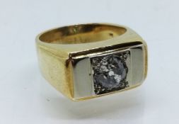 Altschliffbrillant  Ring, ca.1 ct.