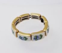 8-gliedriges Porzellan-Armband, Herend
