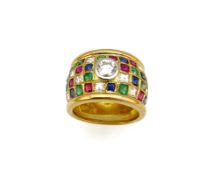 Brillant Rubin Saphir Smaragd Damenbandring
