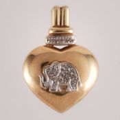 Herzanhänger, Elefant