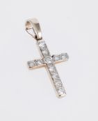 Brillant Kreuz Anhänger