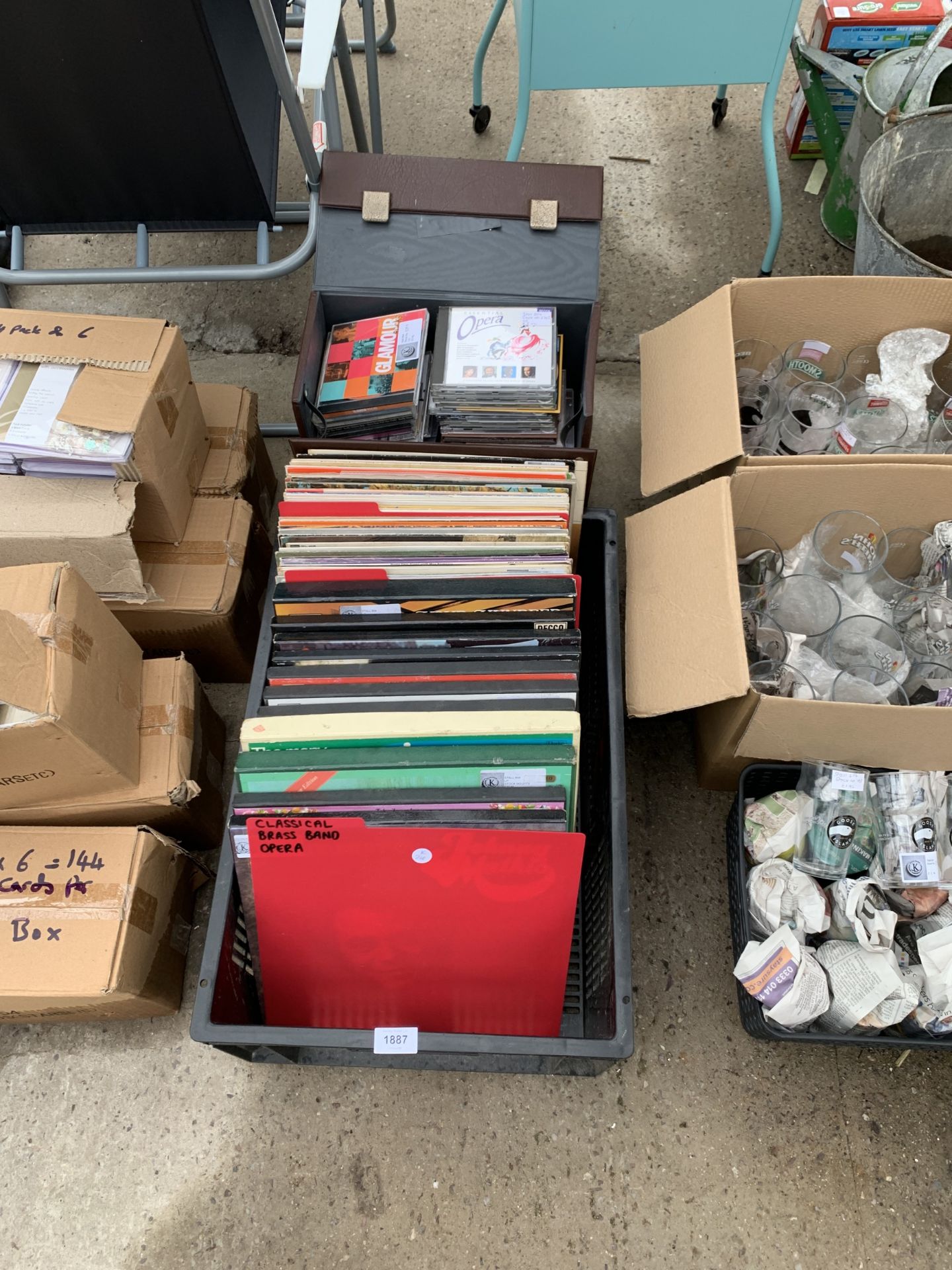 AN ASSORTMENT OF LP RECORDS AND CDS ETC