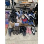 FIFTEEN PAIRS OF BRANDED SHOES AND TRAINERS TO INCLUDE NIKE, ADIDAS AND TIMBERLAND ETC