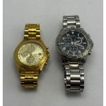 TWO GENTLEMAN'S VINTAGE CITIZEN CHRONOGRAPH WRIST WATCHES