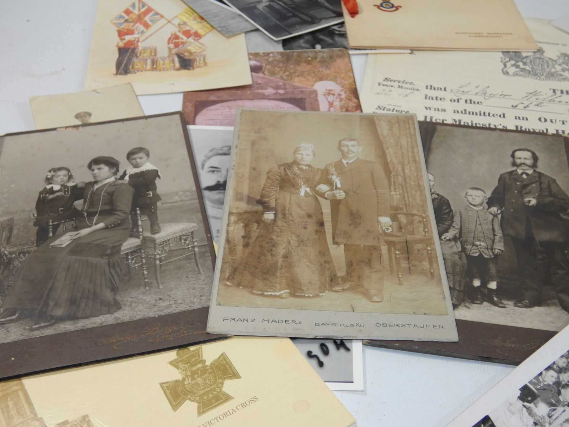 A COLLECTION OF MILITARY PHOTOGRAPHS AND EPHEMERA, SUBJECTS TO INCLUDE WILLIAM YOUNG V.C., WORLD WAR - Image 6 of 11