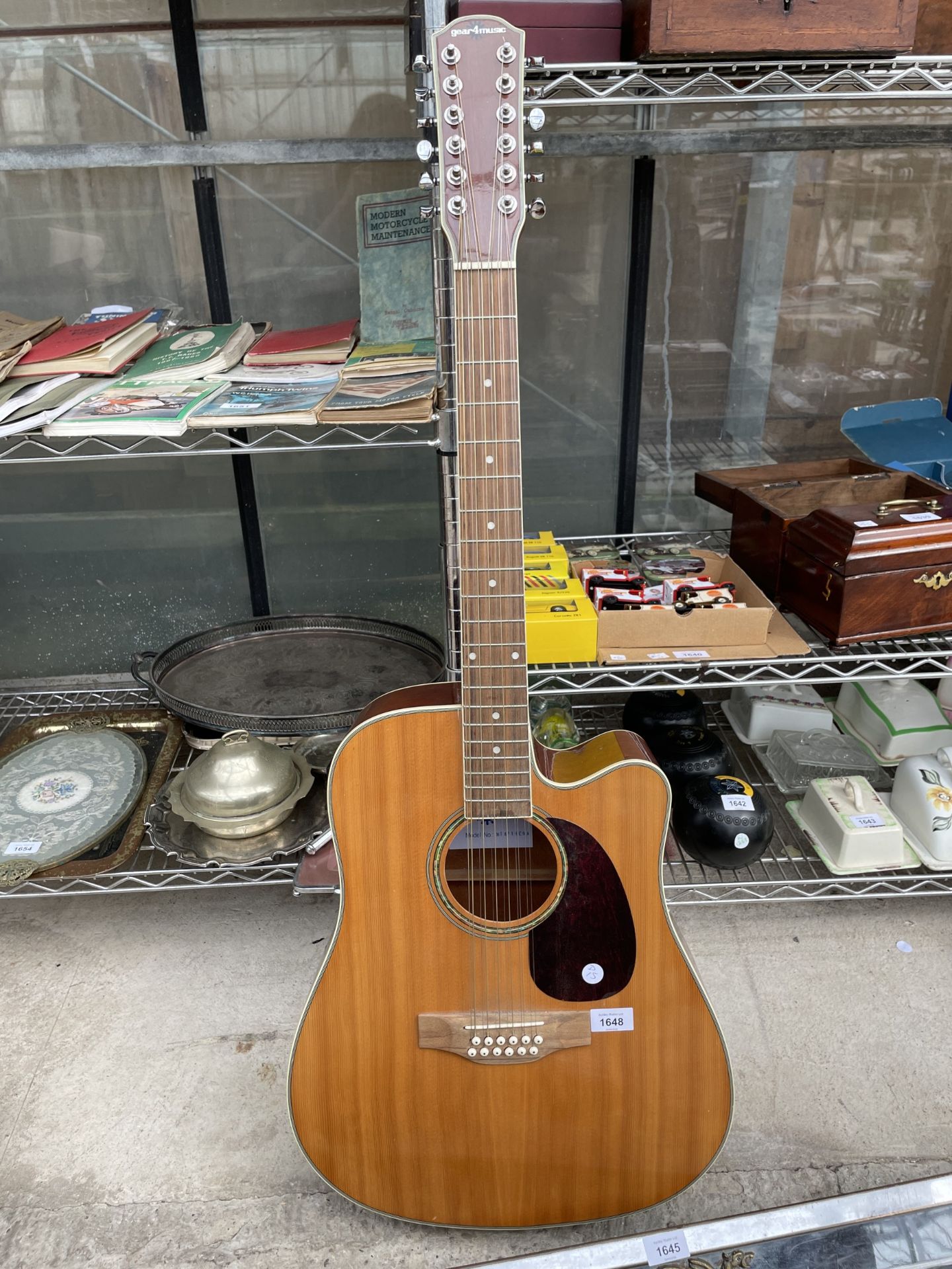 A GEAR4MUSIC 12 STRING ACOUSTIC GUITAR
