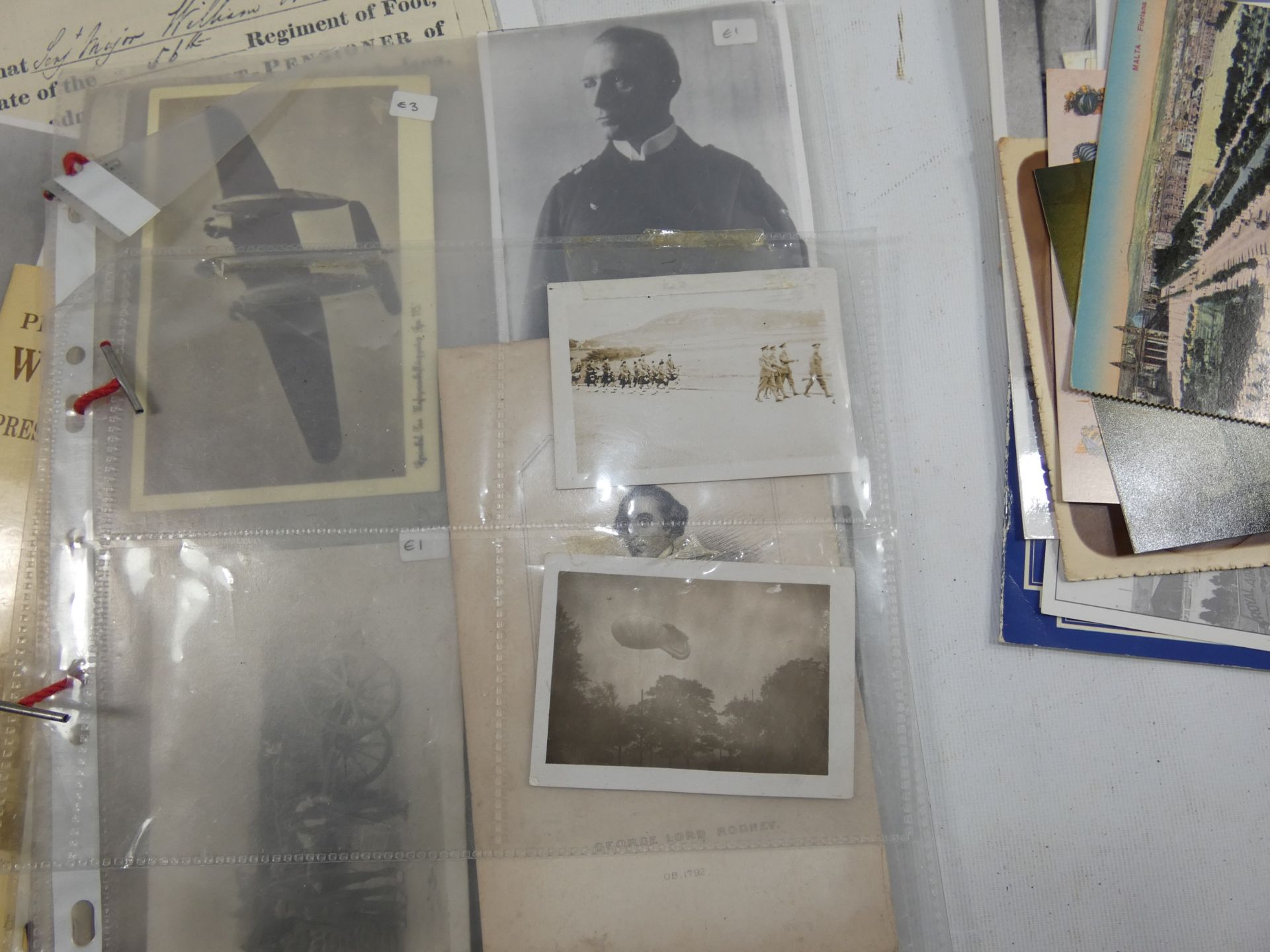 A COLLECTION OF MILITARY PHOTOGRAPHS AND EPHEMERA, SUBJECTS TO INCLUDE WILLIAM YOUNG V.C., WORLD WAR - Image 11 of 11
