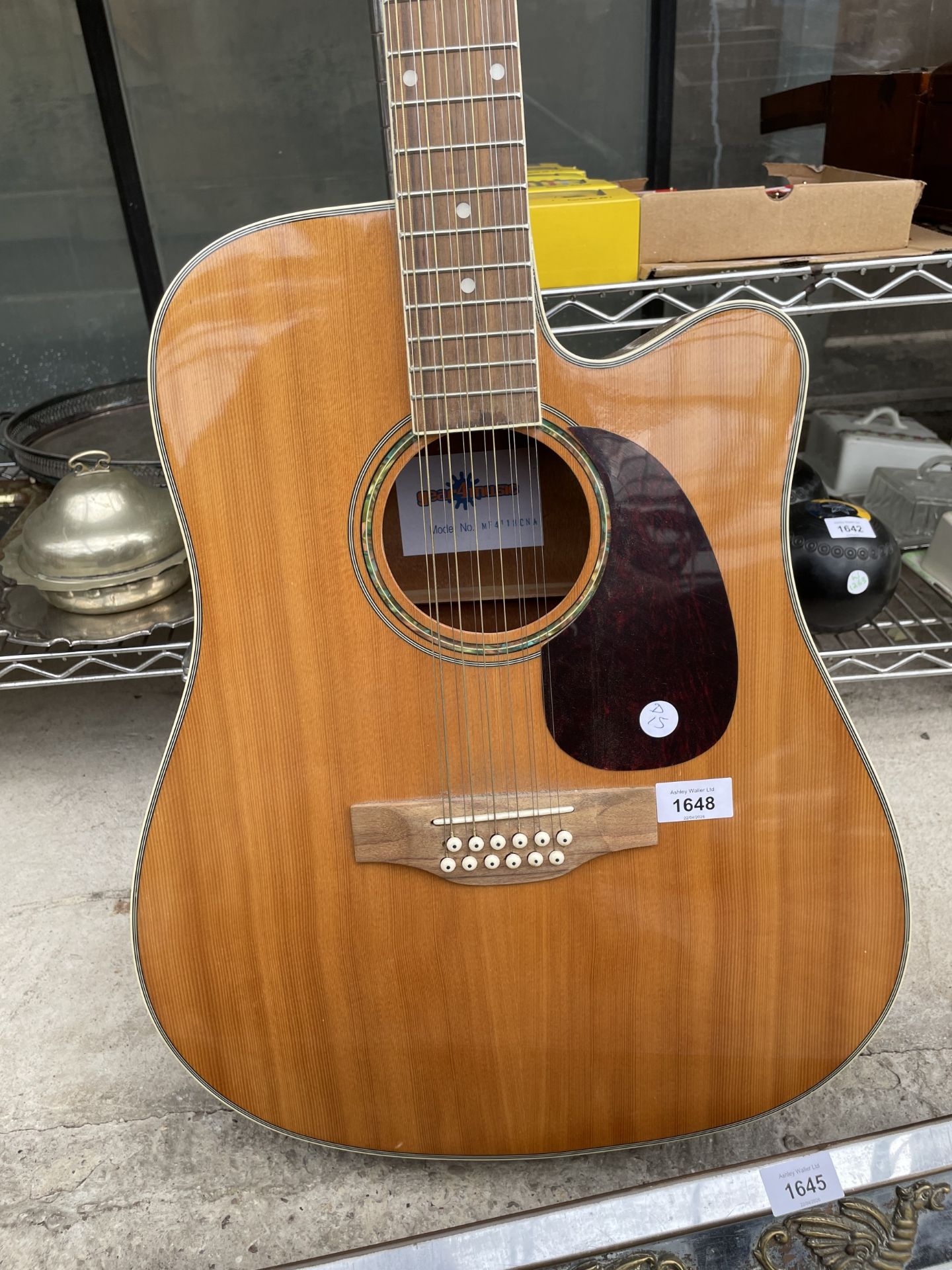 A GEAR4MUSIC 12 STRING ACOUSTIC GUITAR - Image 3 of 8