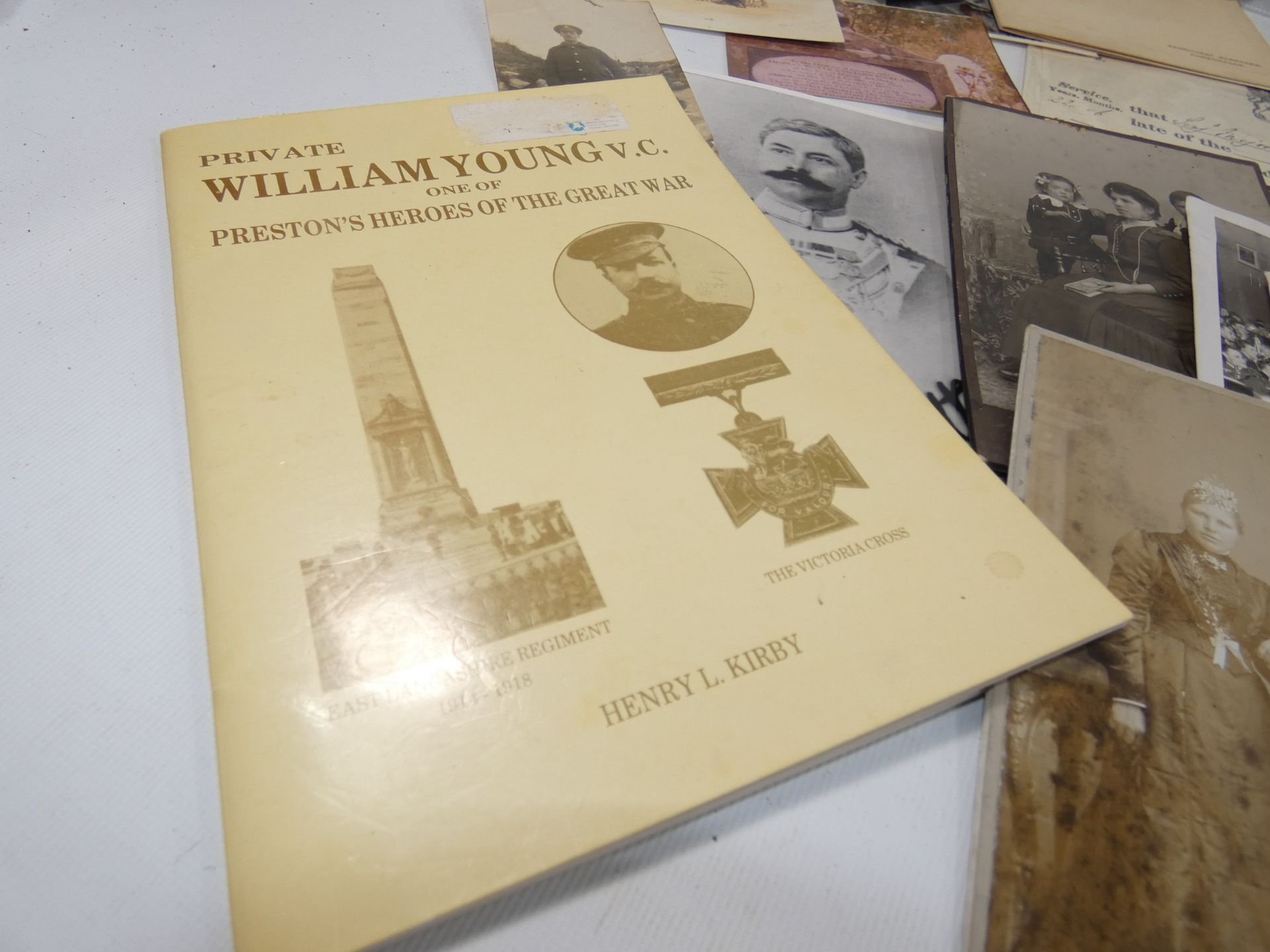 A COLLECTION OF MILITARY PHOTOGRAPHS AND EPHEMERA, SUBJECTS TO INCLUDE WILLIAM YOUNG V.C., WORLD WAR - Image 2 of 11