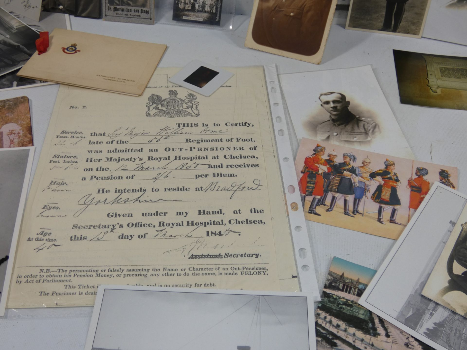 A COLLECTION OF MILITARY PHOTOGRAPHS AND EPHEMERA, SUBJECTS TO INCLUDE WILLIAM YOUNG V.C., WORLD WAR - Image 8 of 11