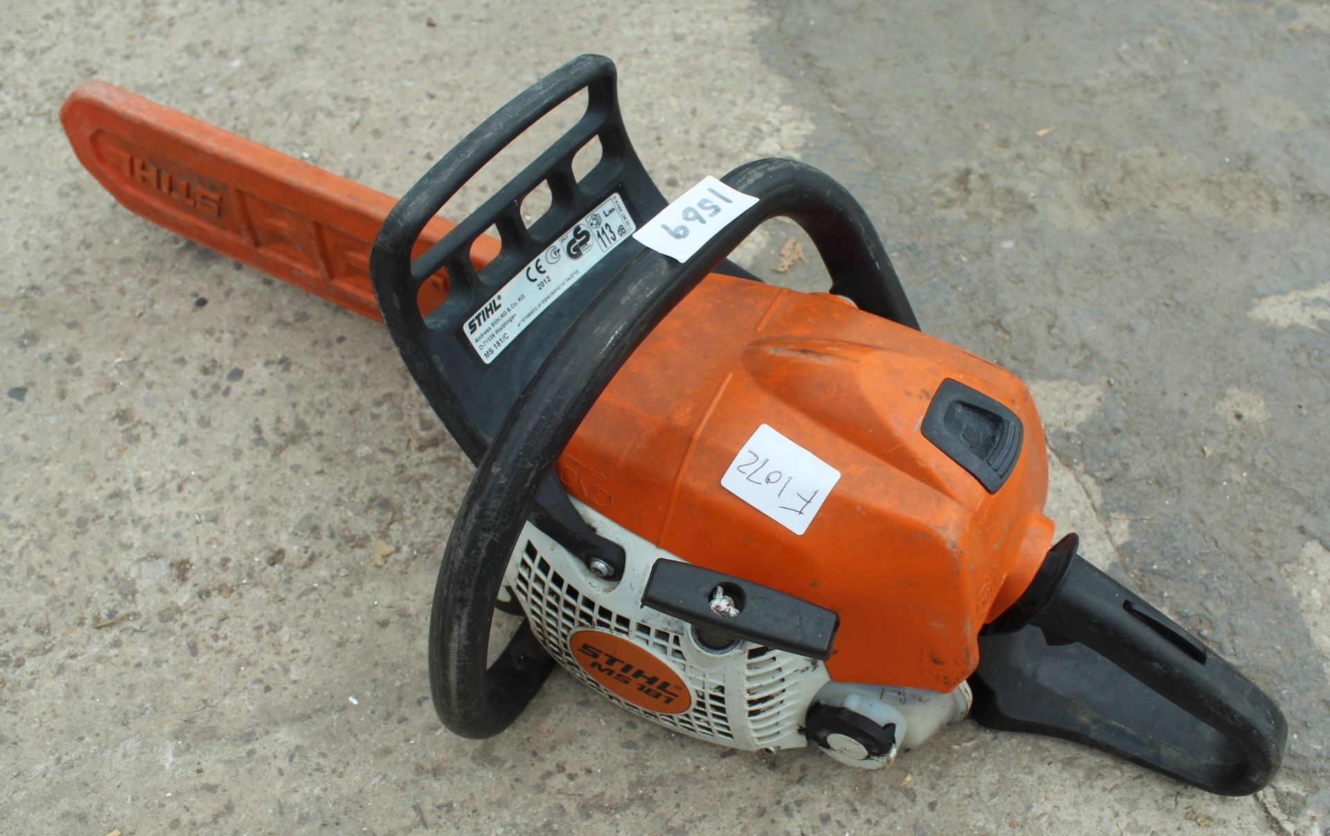 A STIHL 181 CHAINSAW NO VAT