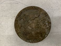 A BRASS GERMAN SNUFF BOX
