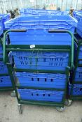 A TROLLEY WITH 8 BASKETS NO VAT
