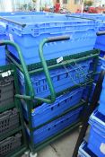 A TROLLEY WITH 8 BASKETS NO VAT
