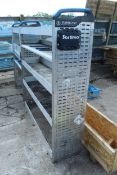 TOOL RACK AND WOODEN BOX + VAT