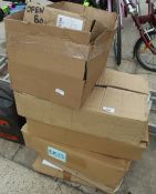 8 BOXES, VARIOUS PLASTIC BAGS NO VAT