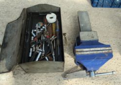 VICE AND GREY BARN TOOL BOX NO VAT