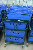 A TROLLEY WITH 8 BASKETS NO VAT
