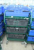 A TROLLEY WITH 8 BASKETS NO VAT