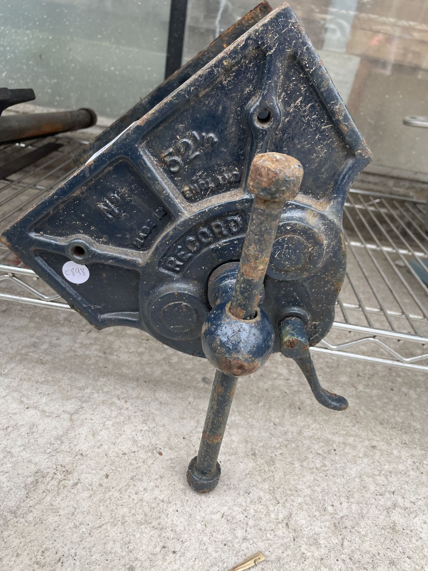 A RECORD NO. 52 1/2 WOOD VICE - Image 2 of 3