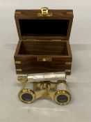 A PAIR OF BOXED MOTHER OF PEARL OPERA GLASSES