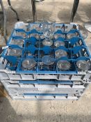 TWO TRAYS OF GLASSES