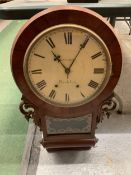 A C CALOW, ROCHDALE, VINTAGE WALL CLOCK WITH FRETWORK DESIGN