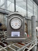 A ROYAL SELANGOR PEWTER CASED CARRIAGE MANTLE CLOCK