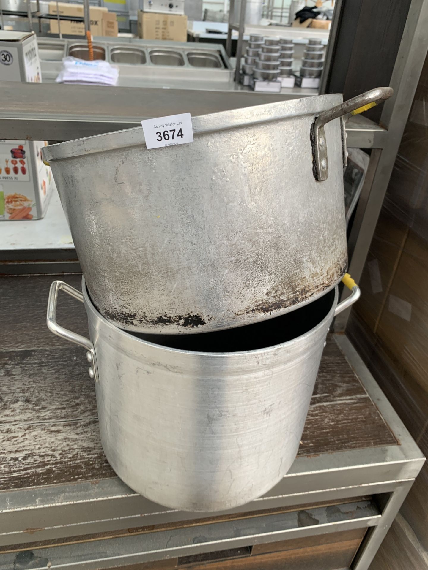 TWO COOKING POTS
