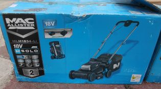 A MACALLISTER 18 V MOWER NO VAT
