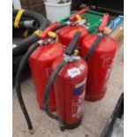 4 FIRE EXTINGUISHERS NO VAT