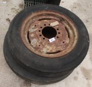 2 FERGUSON FRONT WHEELS + VAT