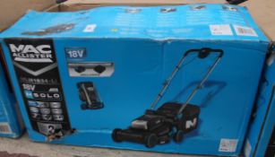 A MACALLISTER 18 V MOWER NO VAT