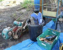2 BOX WITH CONTENTS AND ROTOVATOR NO VAT