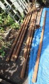 8 VARIOUS METAL RAILS NO VAT