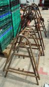 2 LARGE TRESTLES AND 2 OTHERS NO VAT