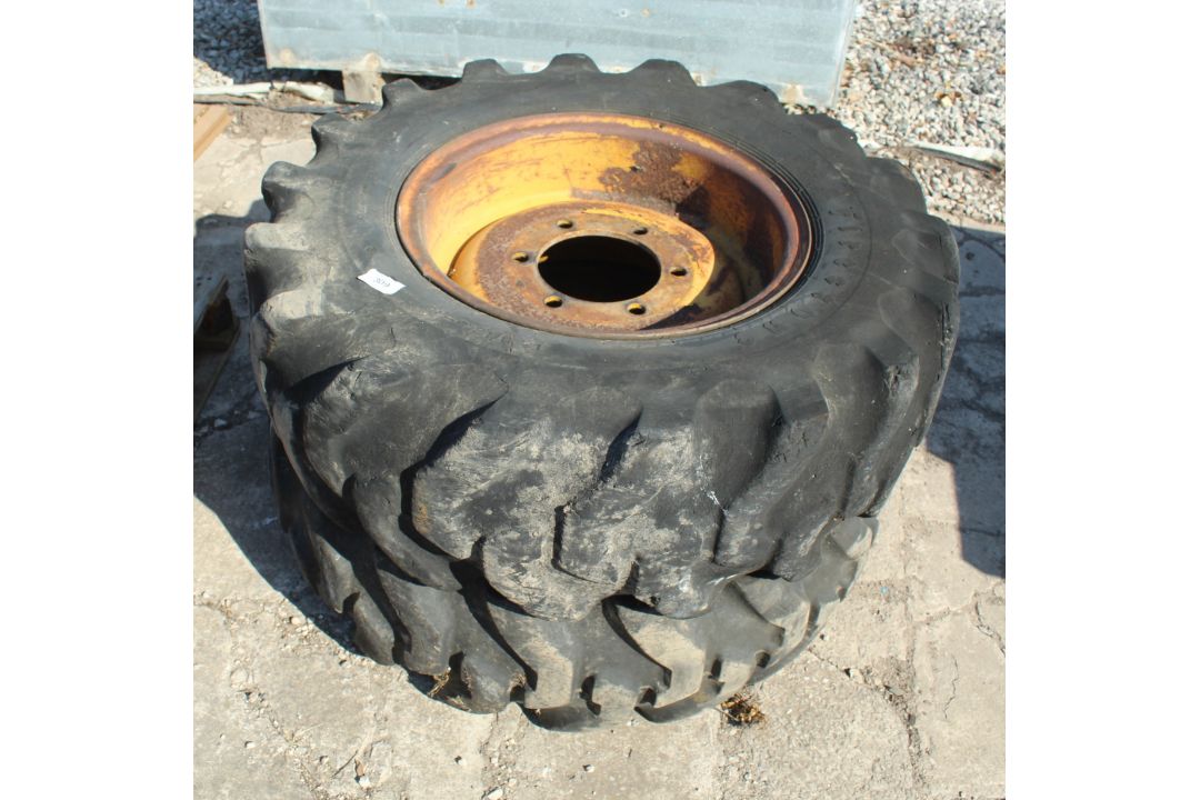 2 WHEEL & TYRES 12.0 - 12.5 X 18 IN GOOD ORDER NO VAT - Image 1 of 2
