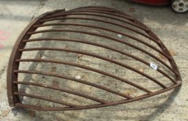 AN ANTIQUE HAY RACK NO VAT