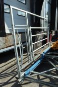A CALVING GATE, AS NEW 10 FT WIDE AND 6' 10" HIGH + VAT