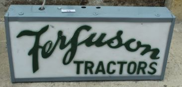 AN ILLUMINATED FERGUSON TRACTORS SIGN - NO VAT