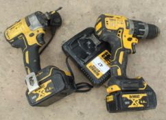 2 DEWALT DRILLS WITH CHARGER NO VAT