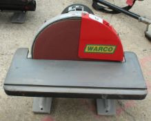 A WARCO DISC SANDER 300 MM 230 V IN WORKING ORDER NO VAT
