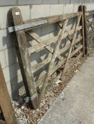 A 7' WOODEN GATE + VAT
