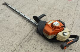 A STIHL HS 56R HEDGE CUTTER IN WORKING ORDER NO VAT
