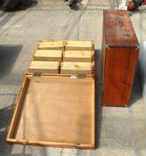 2 WOODEN TOOL BOXES NO VAT