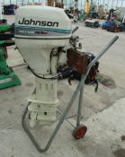 A JOHNSON OUTBOARD AND STAND NO VAT