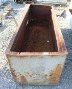 A LARGE RIVITED TROUGH NO VAT