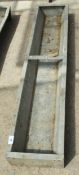 A GALVANISED IRON FEED TROUGH. 54" LONG + VAT