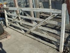 A 10' WOODEN GATE + VAT